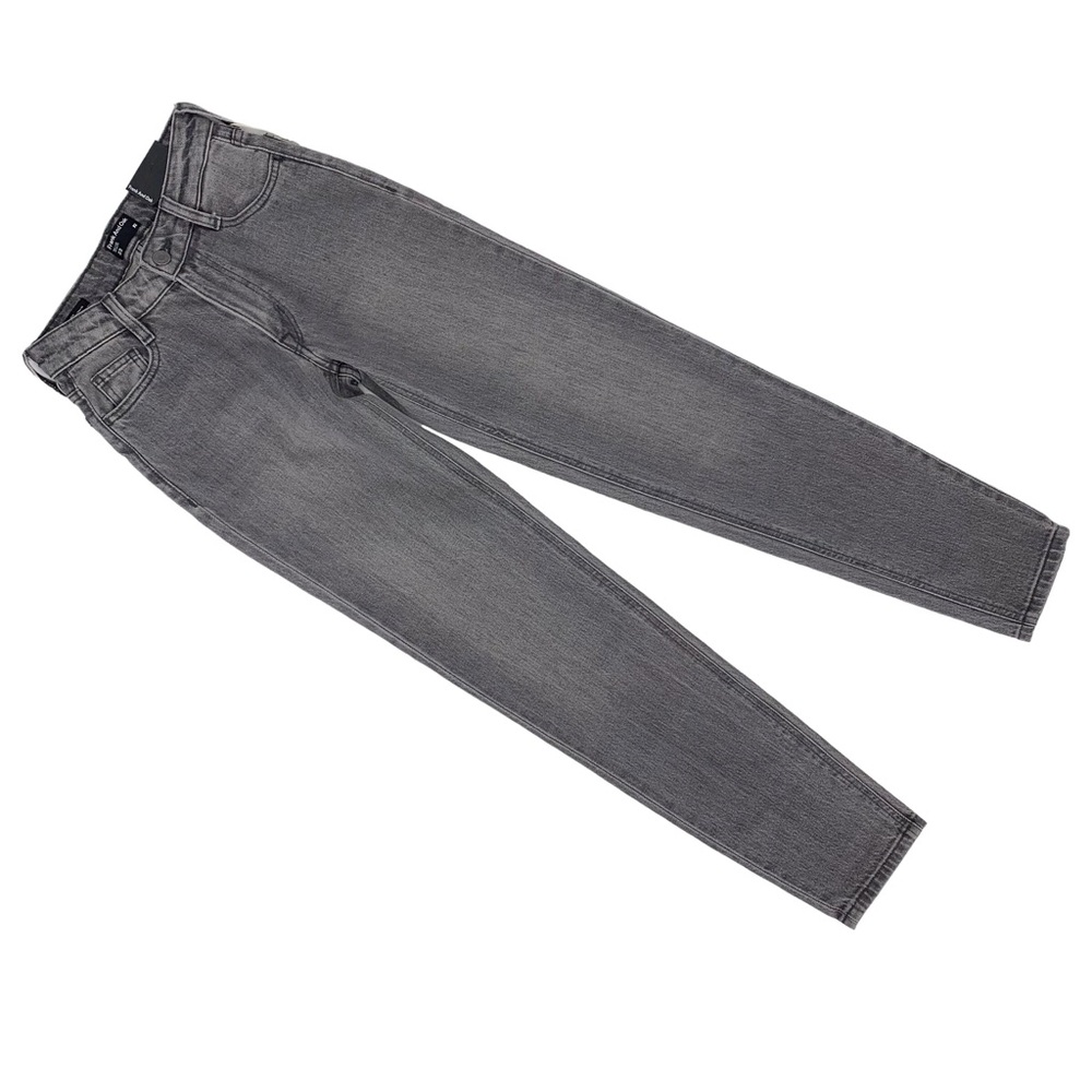 Frank And Oak NWT Kim Slim Fit High Rise Full Length Skinny Grey Jeans, 23